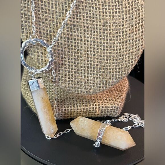 Brazilian Citrine 35inch Necklace in Silvertone 110.50ctw - Picture 11 of 13